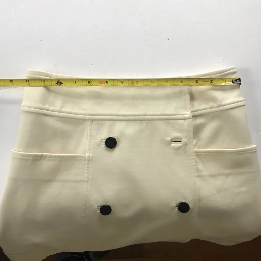 Diane von Furstenberg ecru wrap skirt - Picture 10 of 11